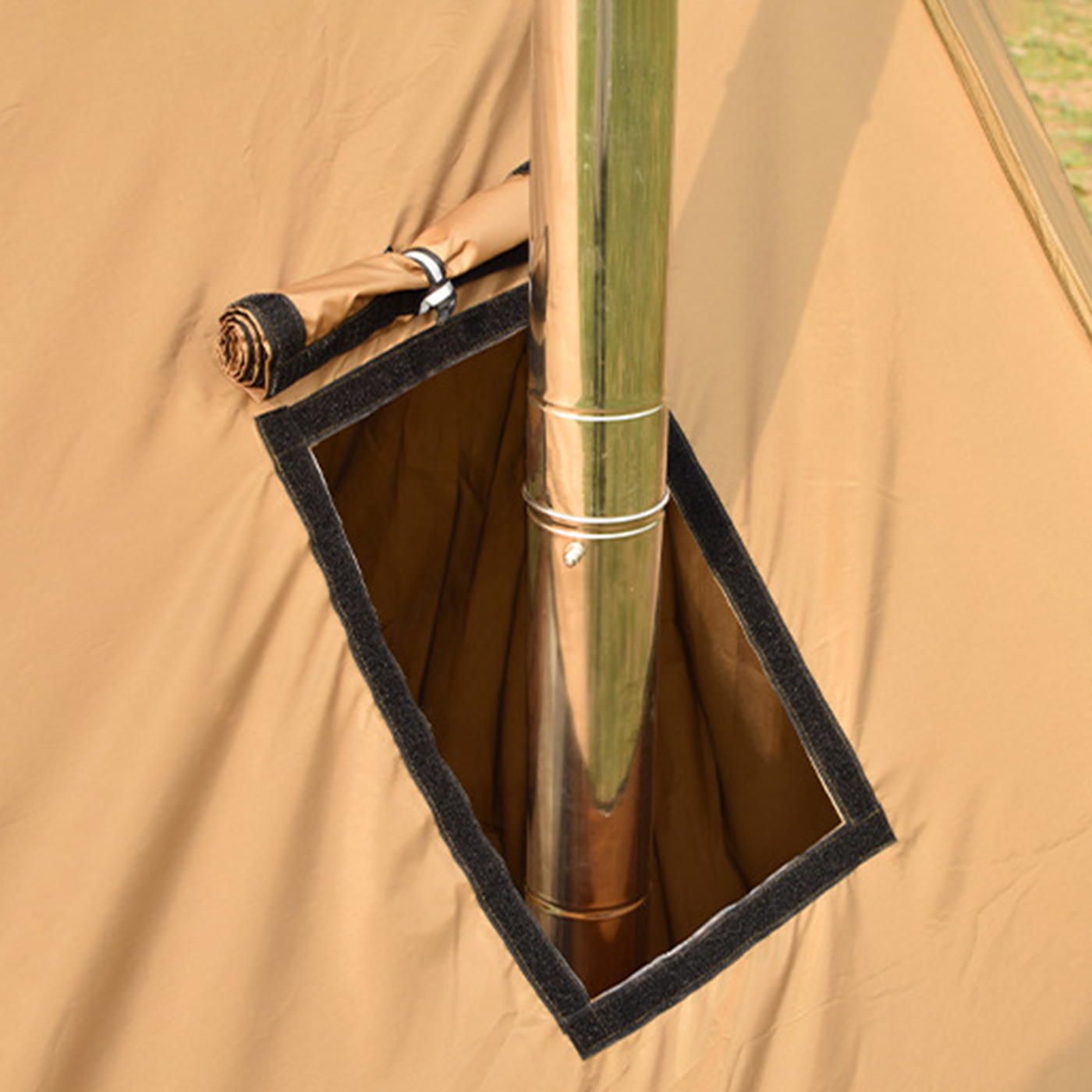 Stove-Compatible Wall Tent For Camping2