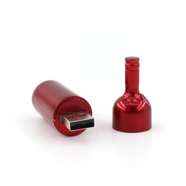 Red Wine Bottle Shape Usb Flash Drive2