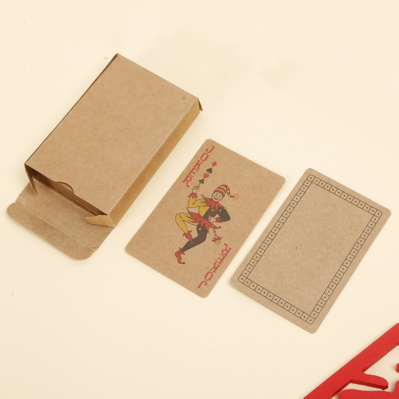 Customizable Kraft Paper Playing Cards 2