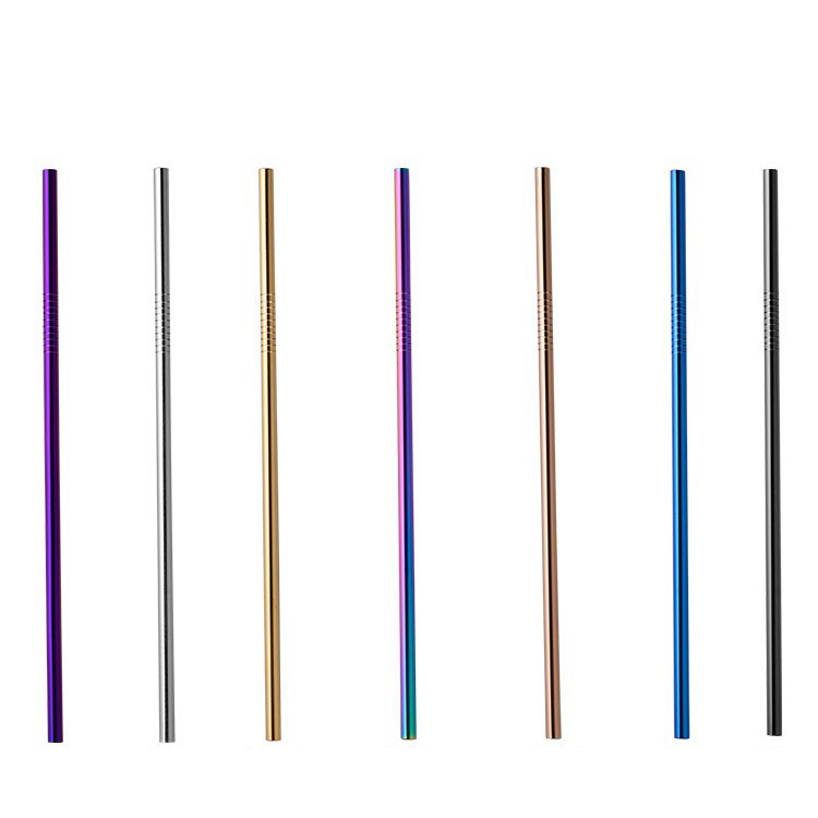 Long Straw With Cleaning Brushes Set2