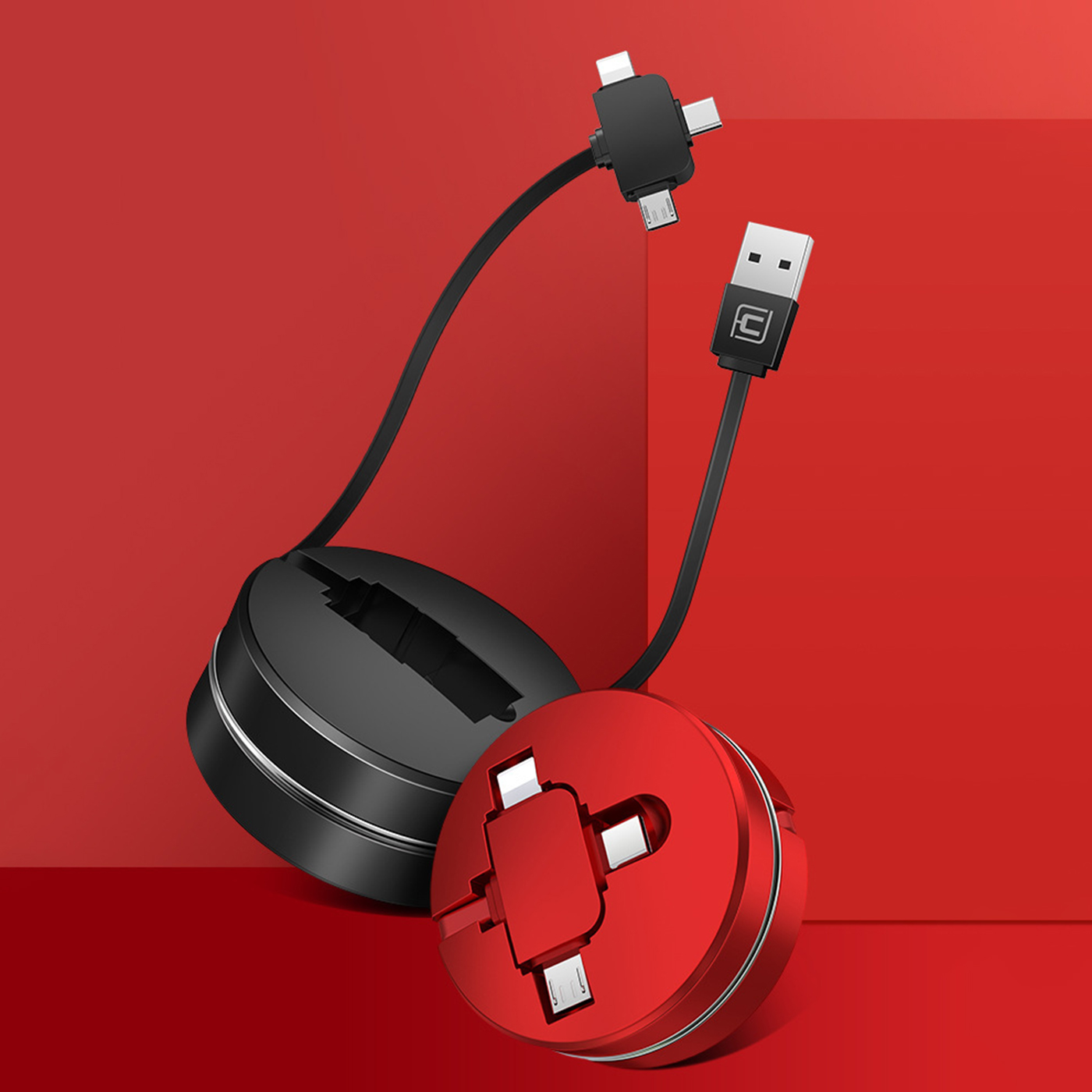 Retractable 3 In 1 Charging Cable4