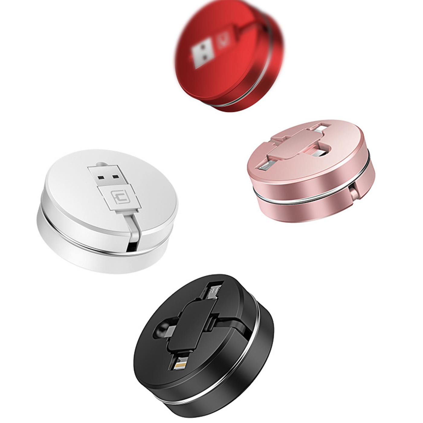 Retractable 3 In 1 Charging Cable1