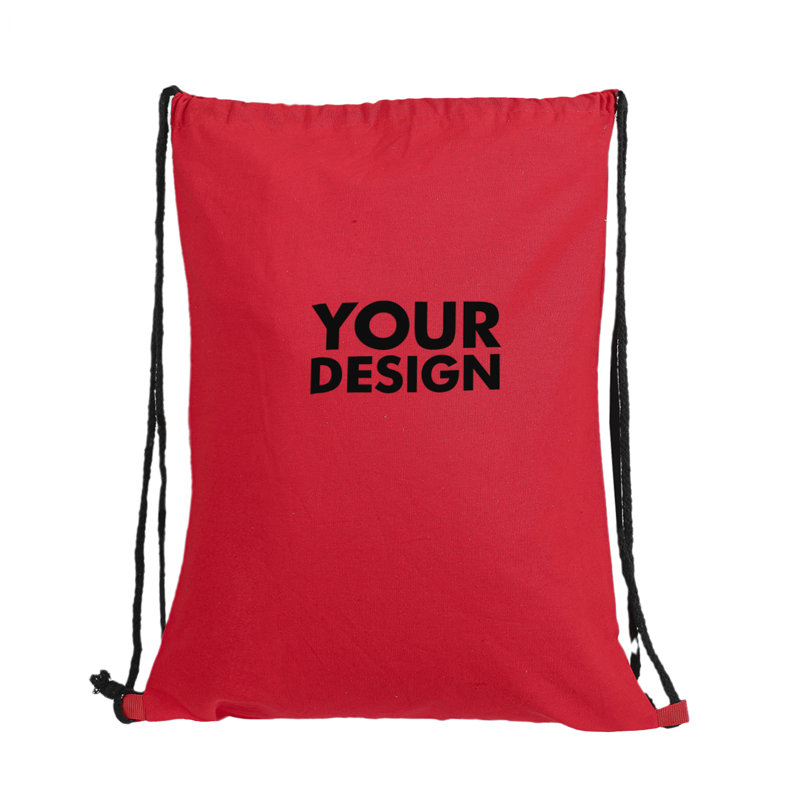 Custom Canvas Drawstring Backpacks