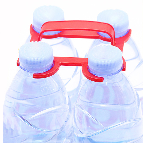 4 Bottles Plastic Bottle Handle 