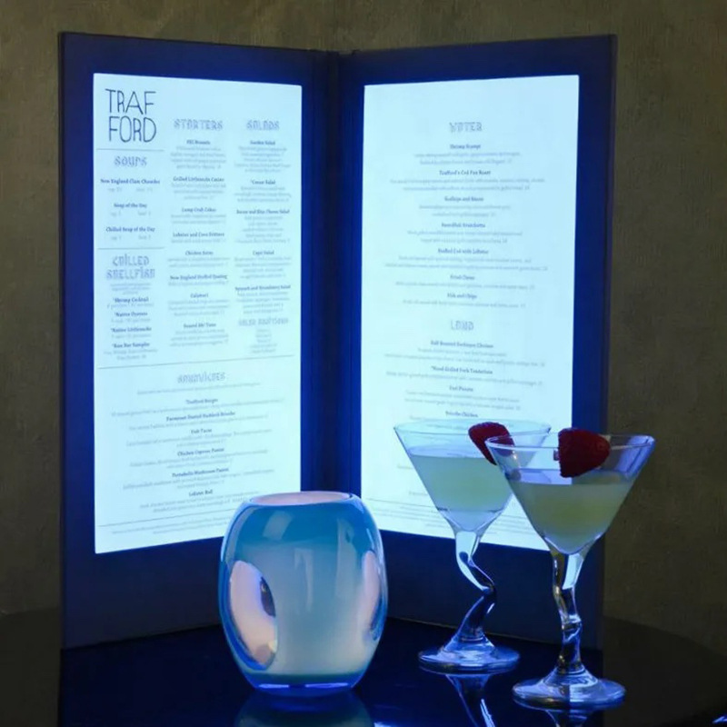 LED Illuminated Menu Cover2