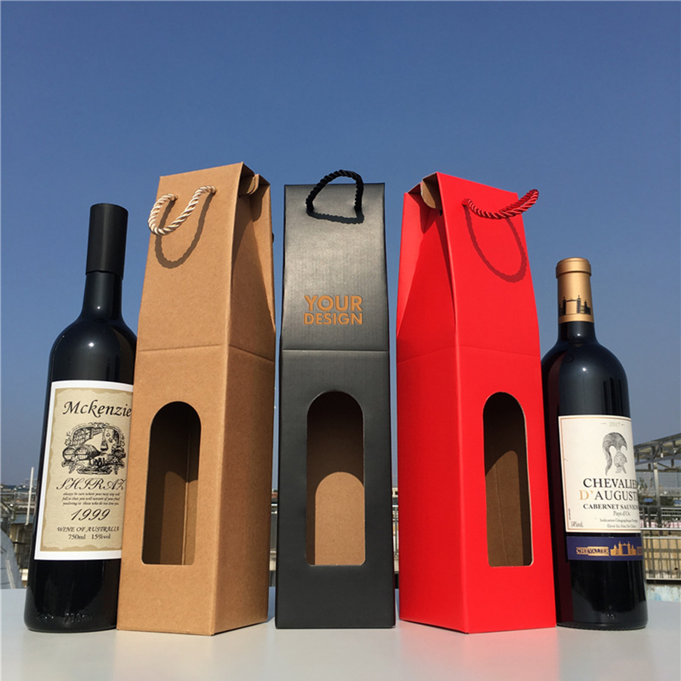 Wine Gift Bag With Handles2