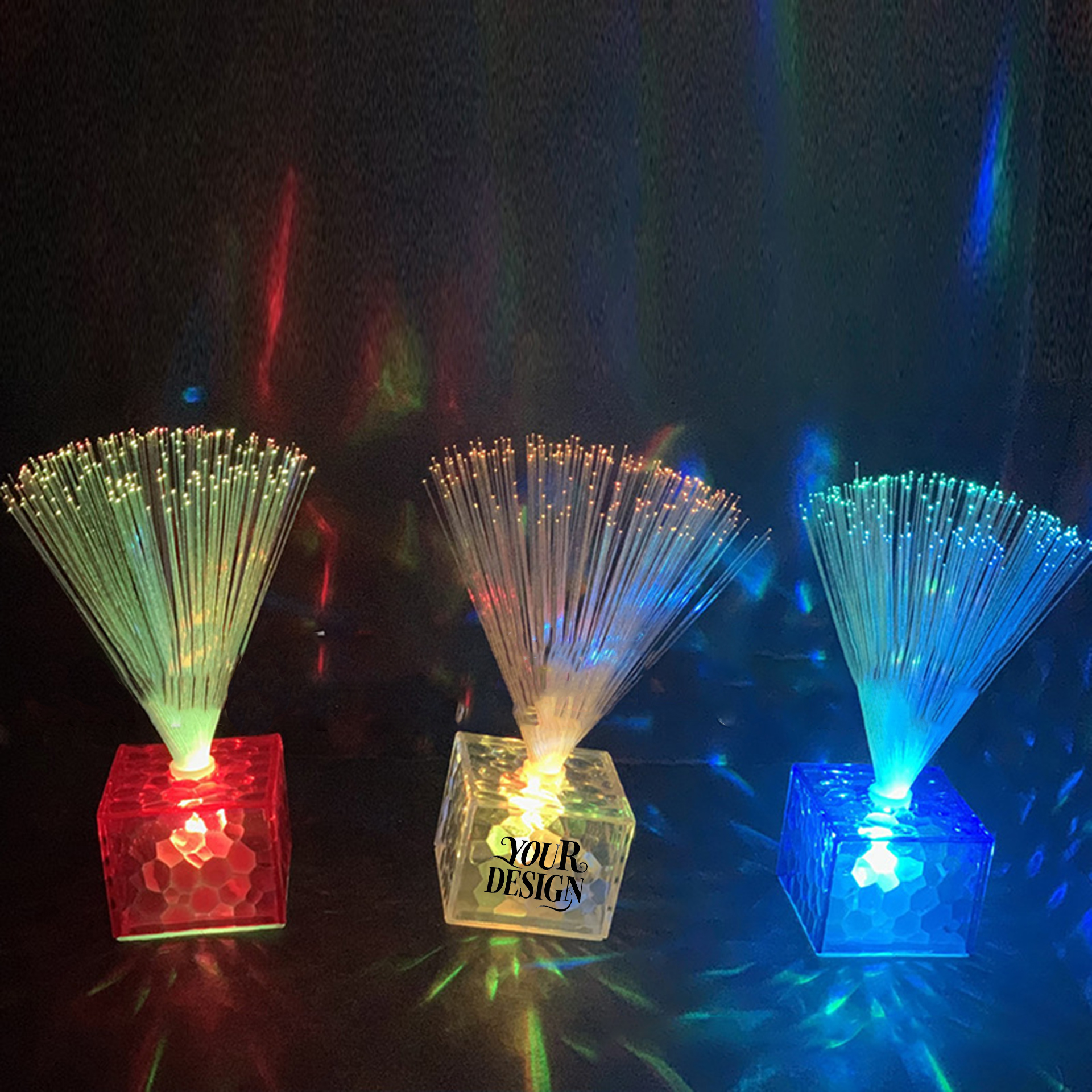 Table Centerpieces Fiber Optic Lamp 