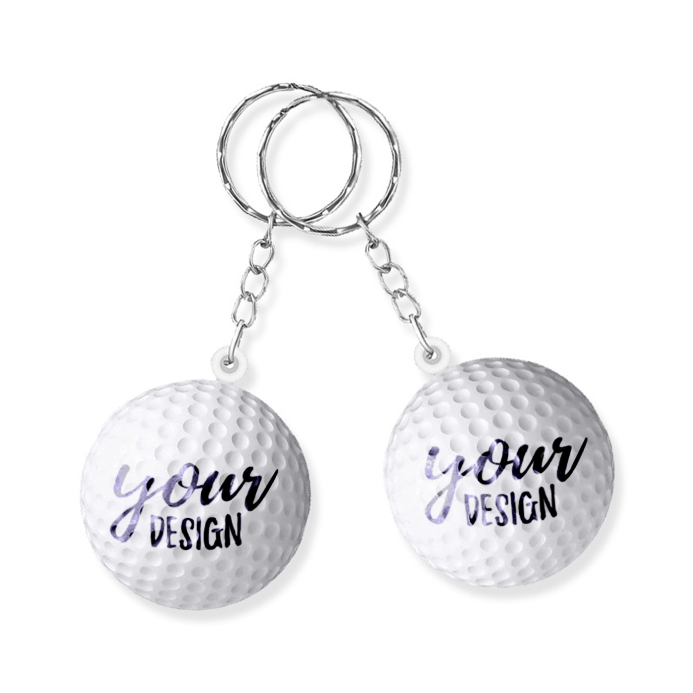Custom Golf Ball Key Chain1