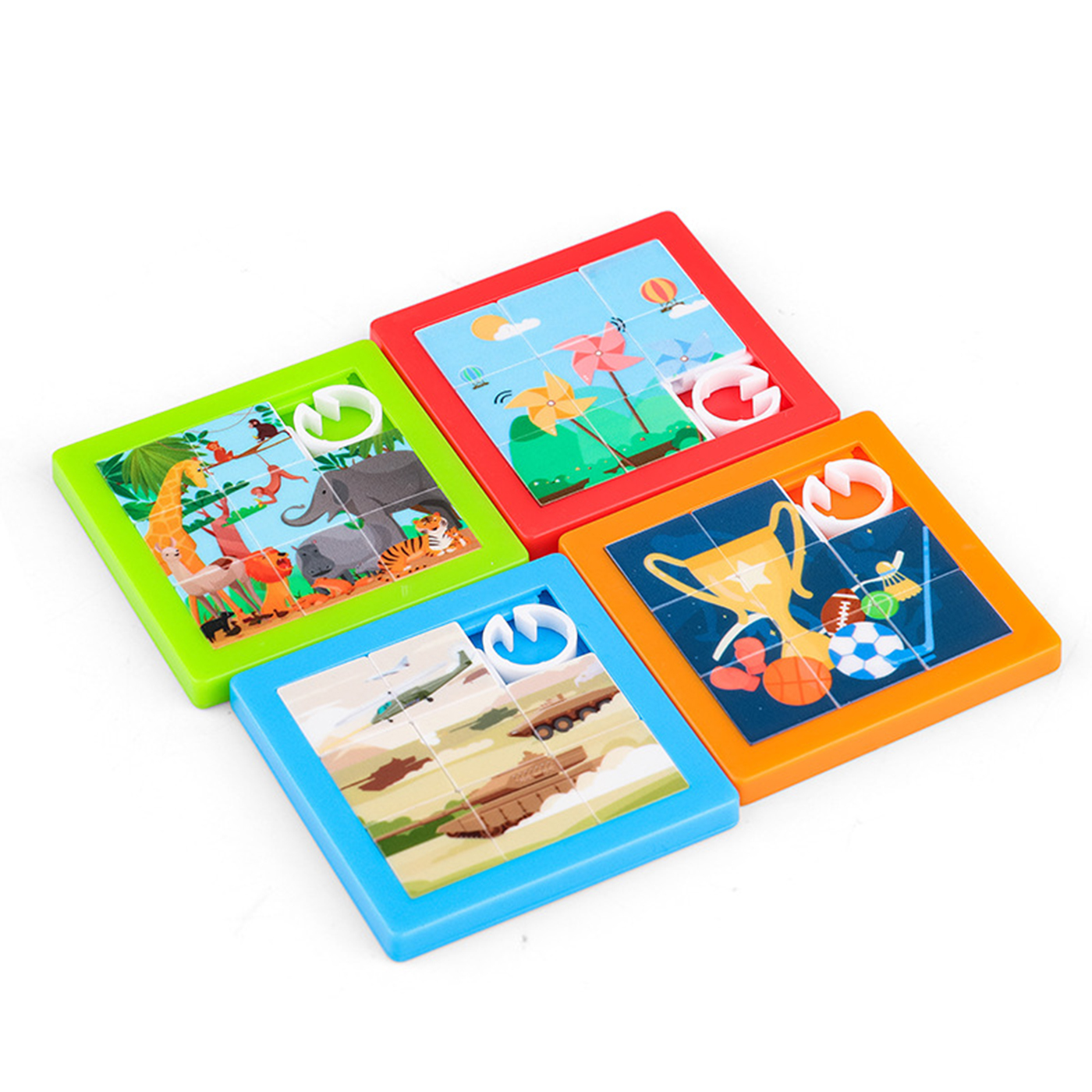 Custom Logo Plastic Sliding Puzzle Keychain 1