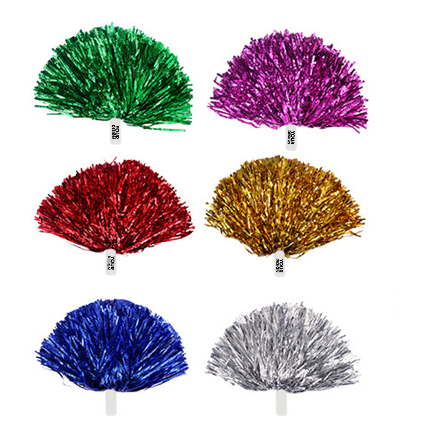 Printed Cheerleading Poms 