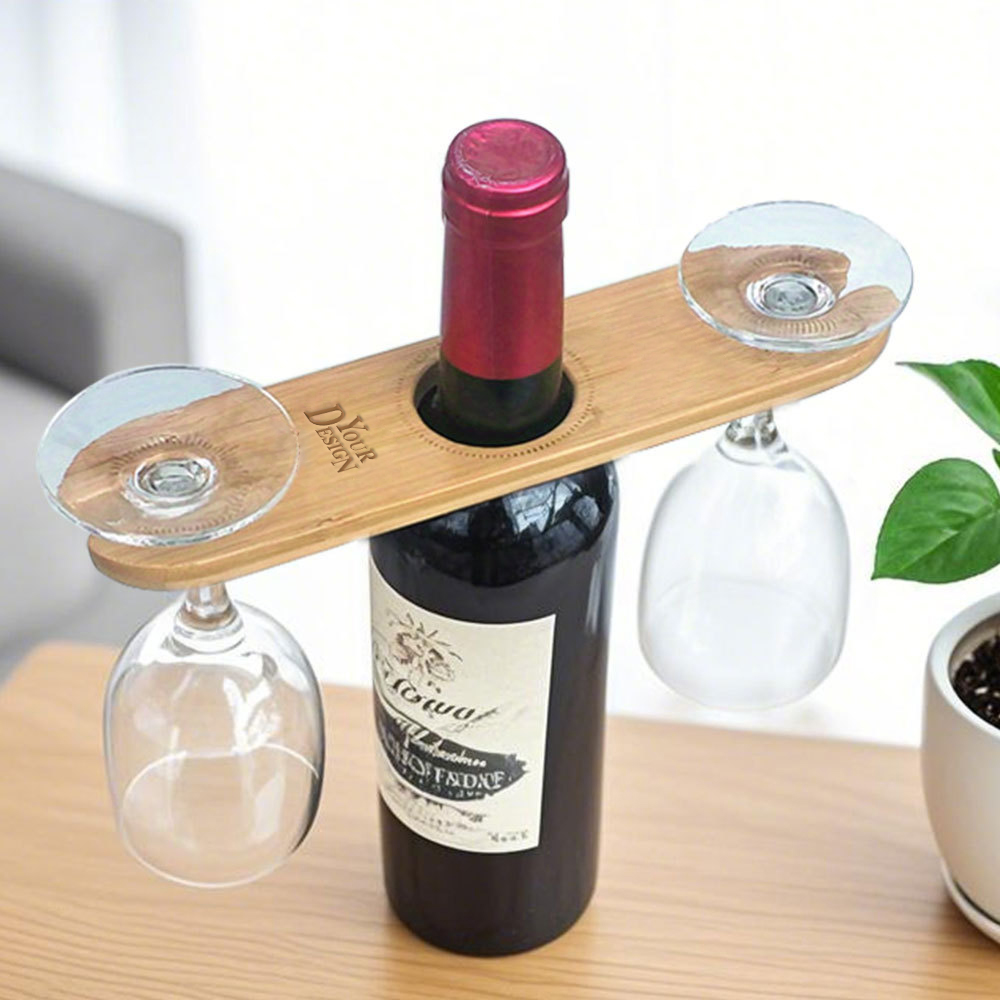 Personalised Wine Glass Caddy Holder