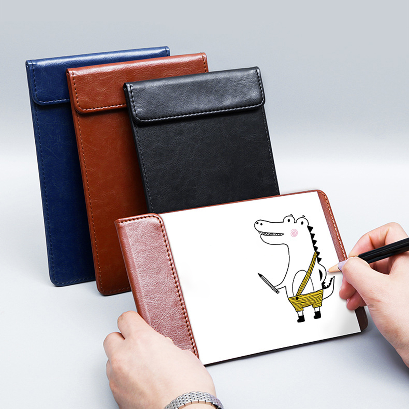 Customized Leather Magnetic Clipboard2