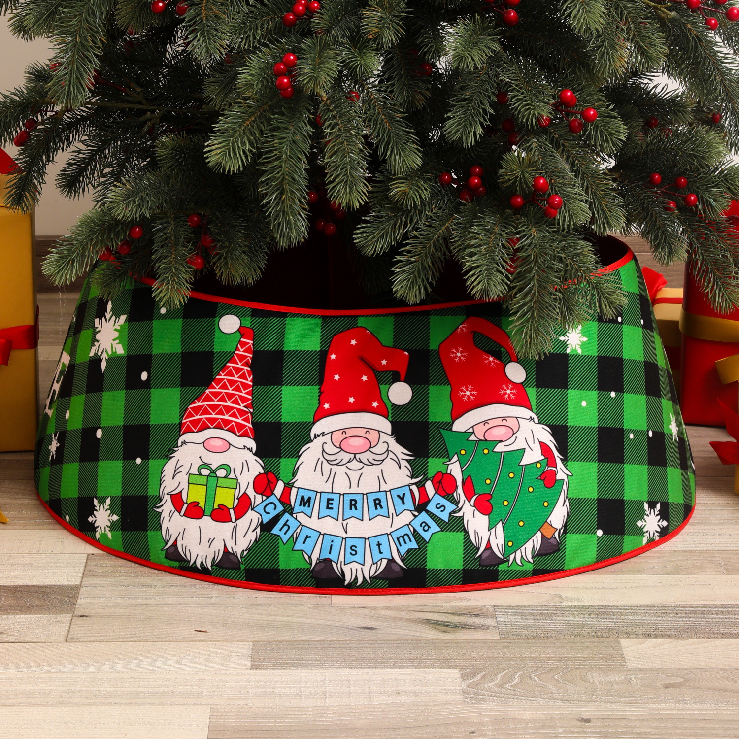 Christmas Tree Skirts Collar Stand1