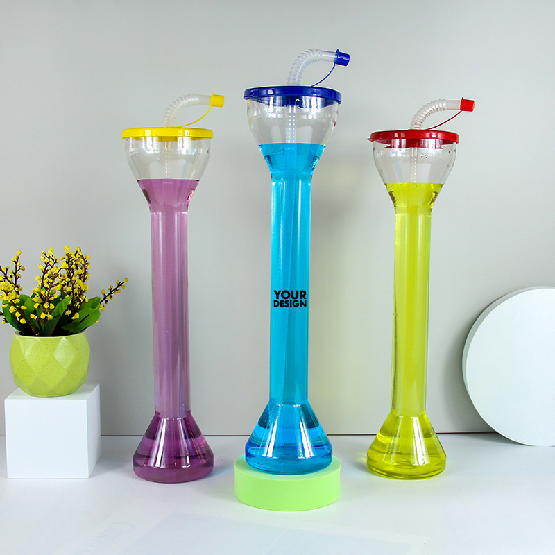 Personalized 20oz. Unique Yard Cup With Straw