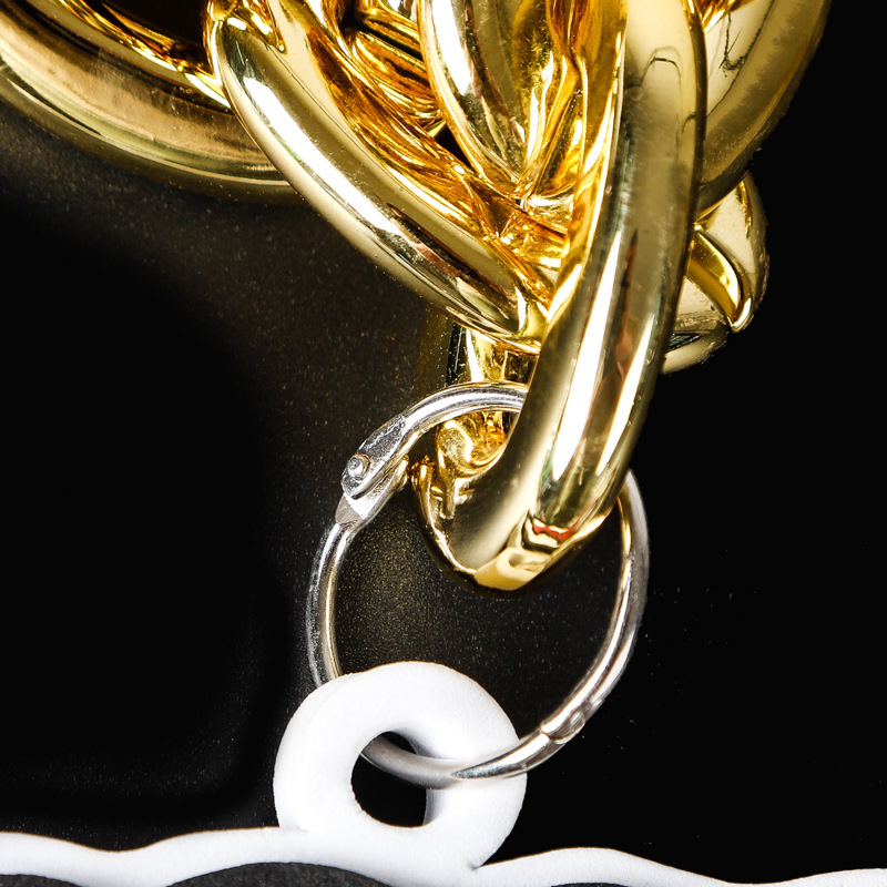 Oversized Sports Turnover Chain Necklace2