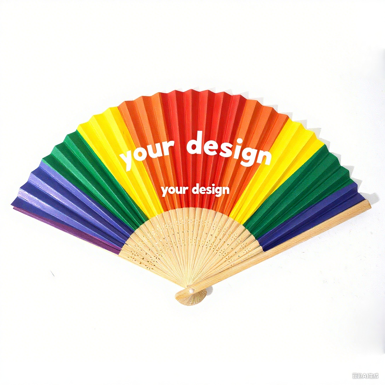 Custom Double-sided Paper Hand Fans