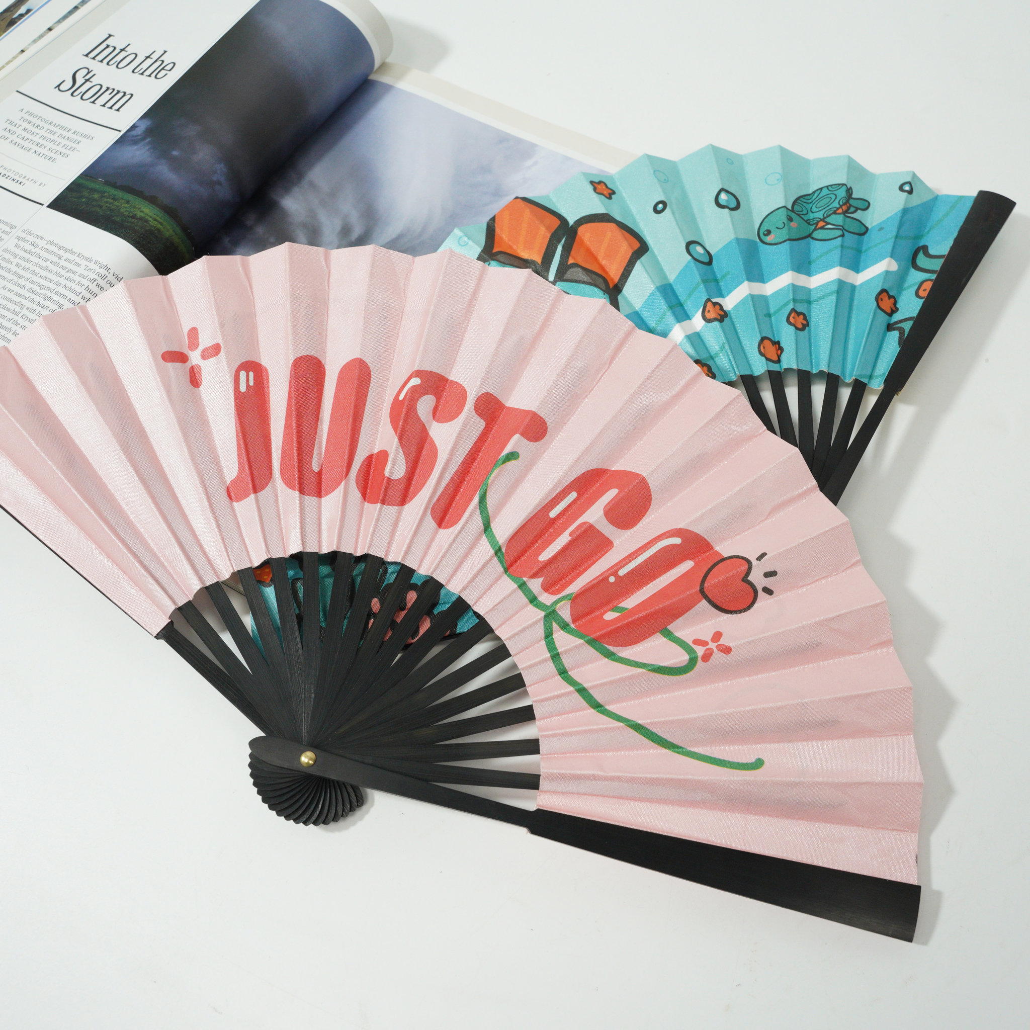 Custom Logo Folding Hand Fans 1