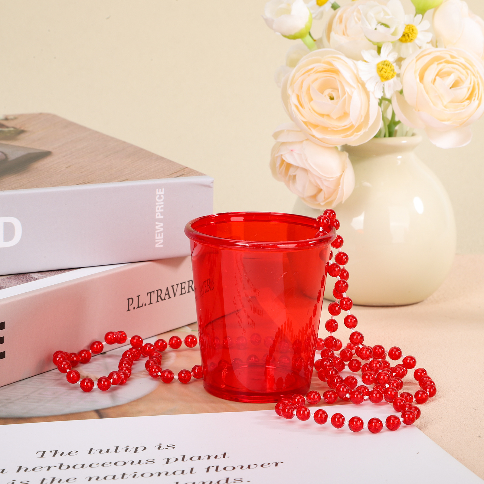 Custom Shot Glass With Bead Necklace2