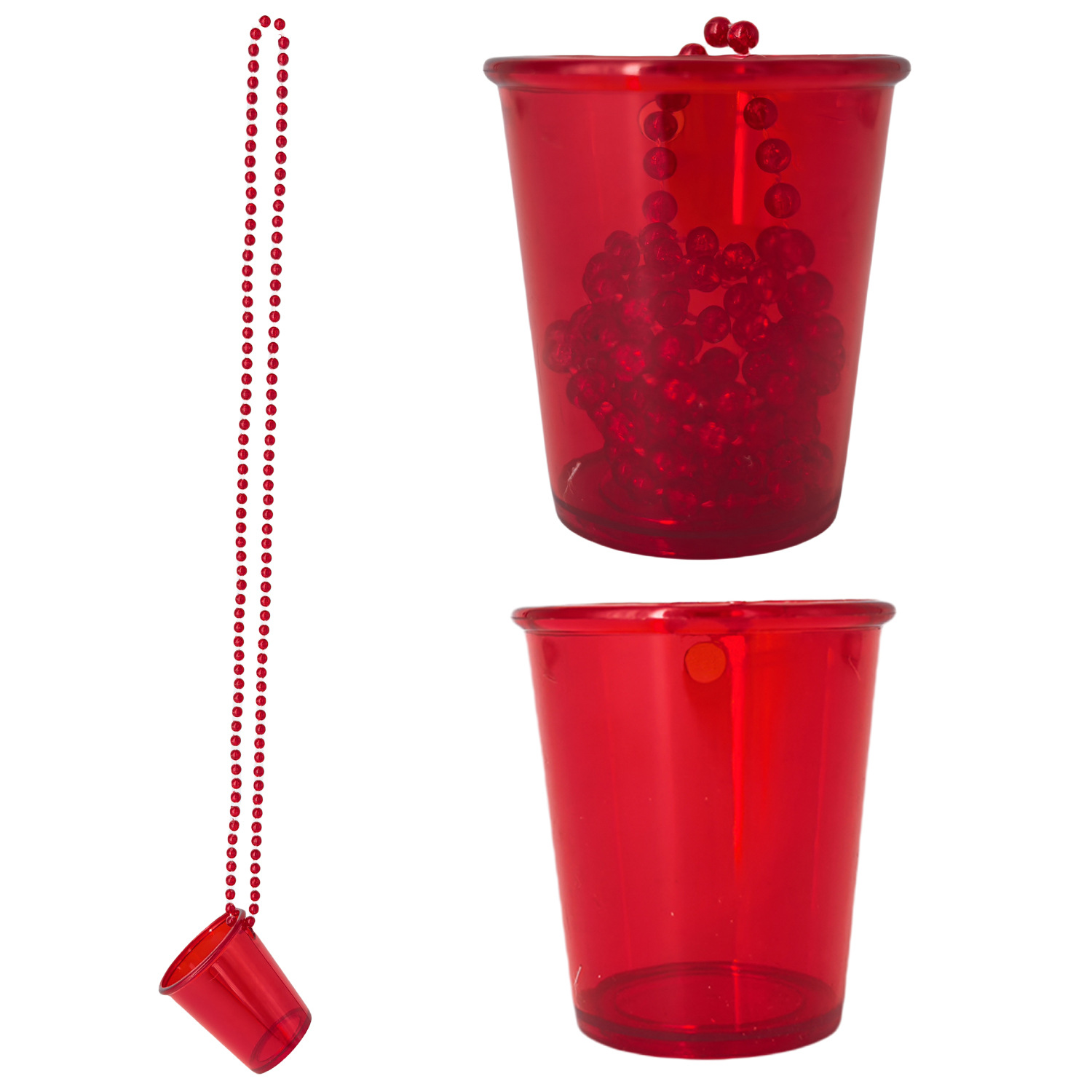 Custom Shot Glass With Bead Necklace1