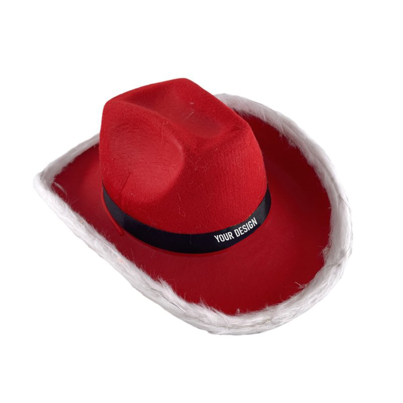 Light Up Cowboy Santa Hat1