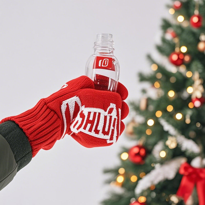 Knit Stitched Beer Mitten 1