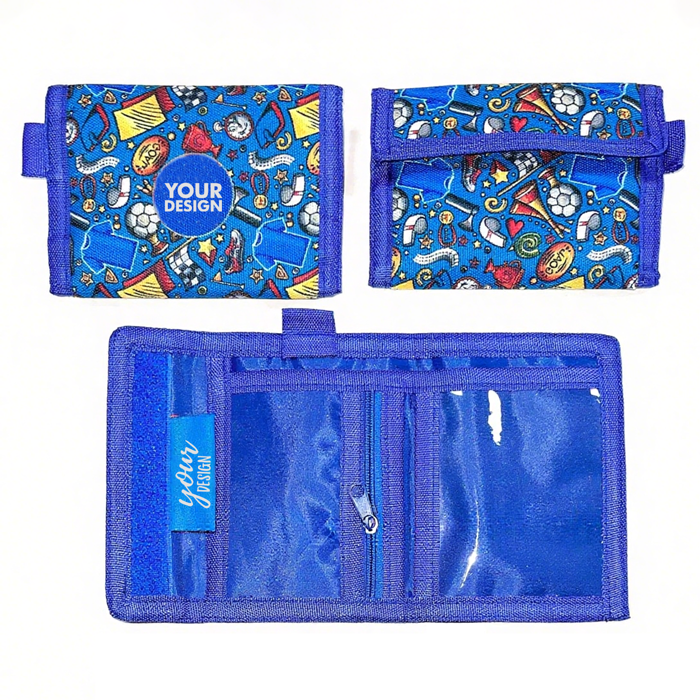 Trifold Coin Purse With Keychain