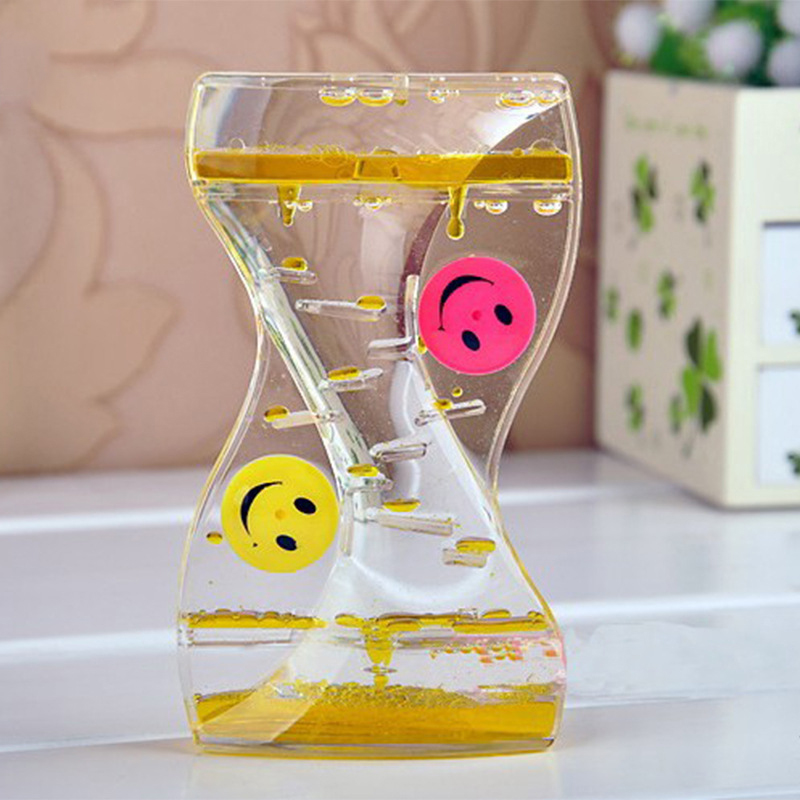 Acrylic Oil Drop Hourglass2