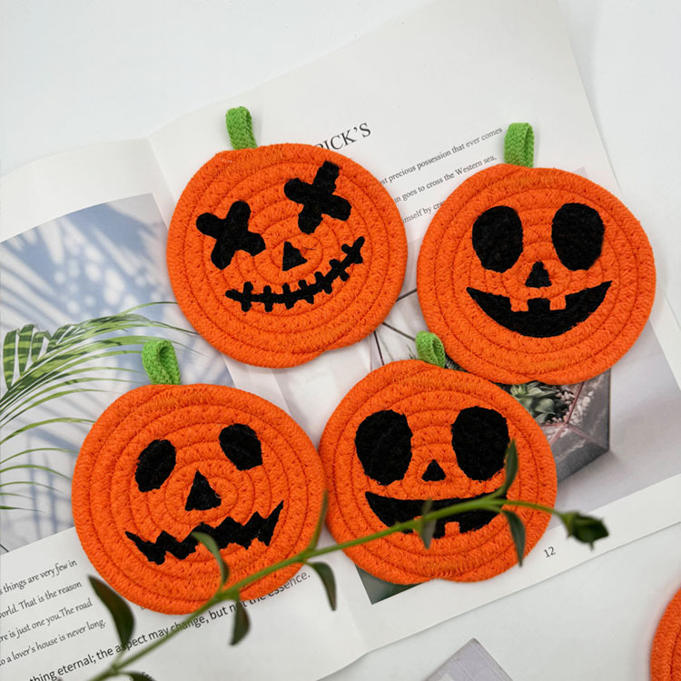 Halloween Pumpkin Coasters