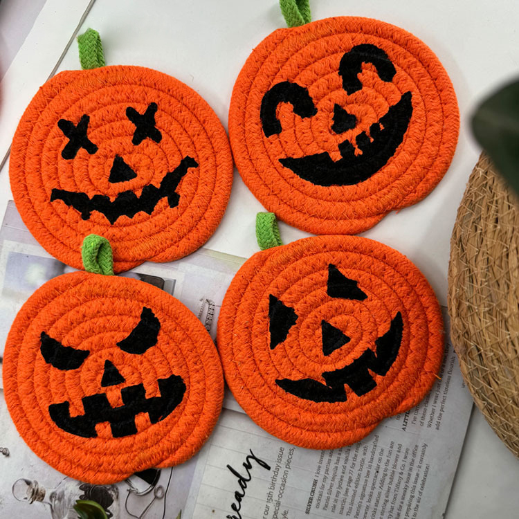 Painted Pumpkin Coasters2