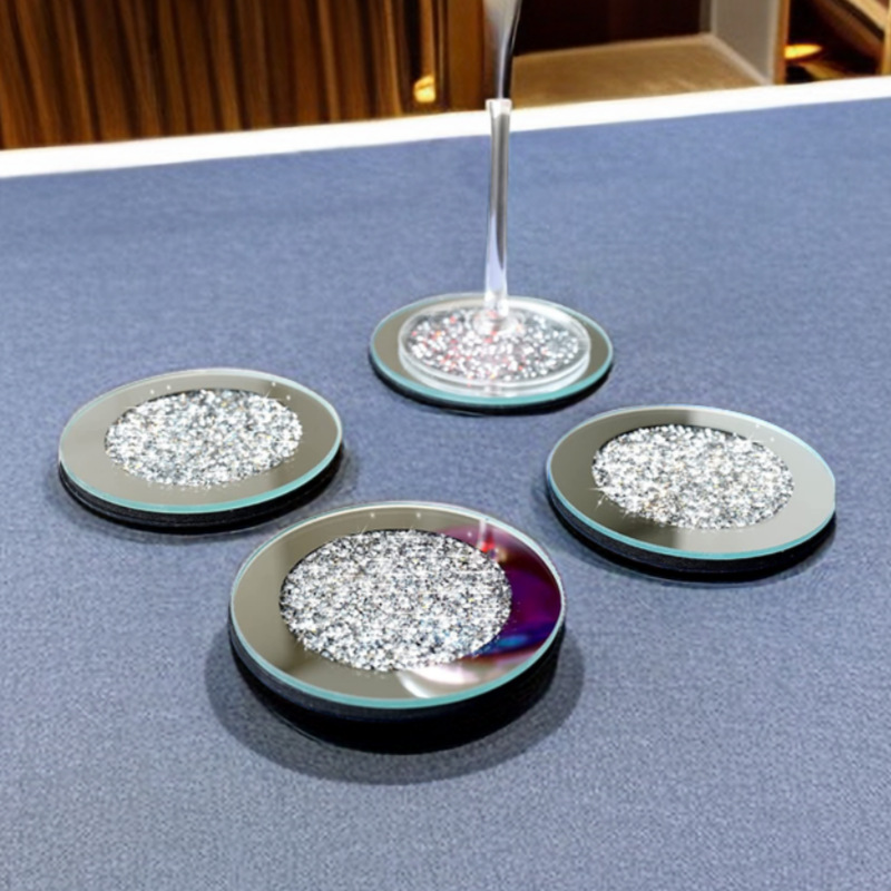 Glass Mirrored Coaster 2