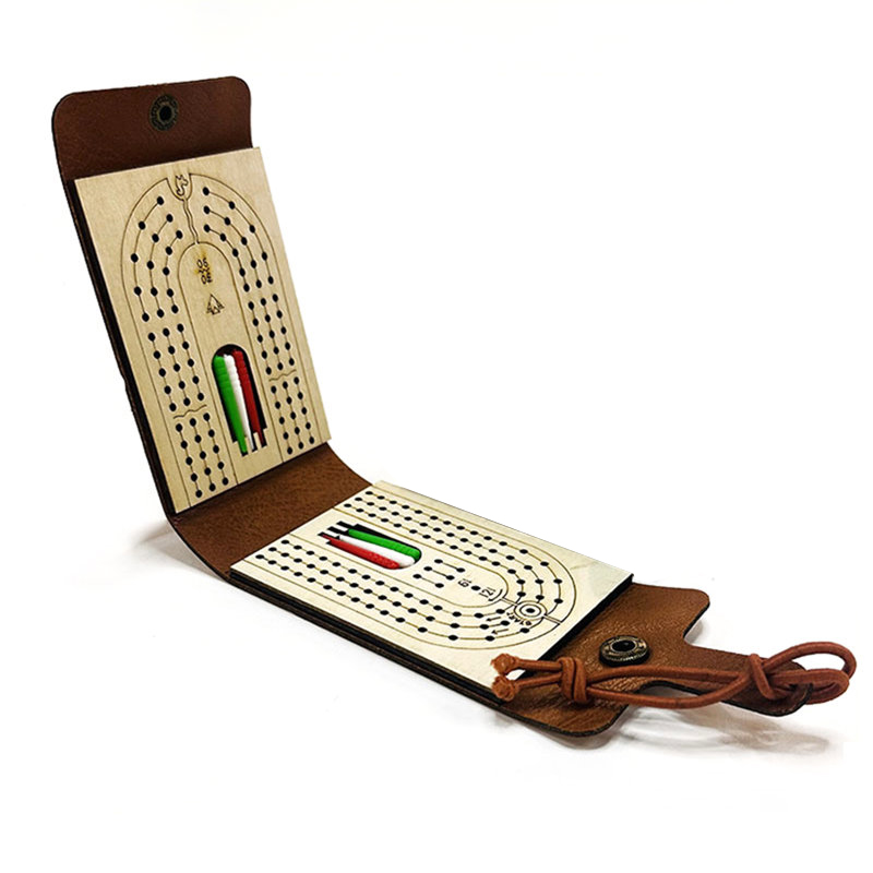 Travel Cribbage Board Game Set 