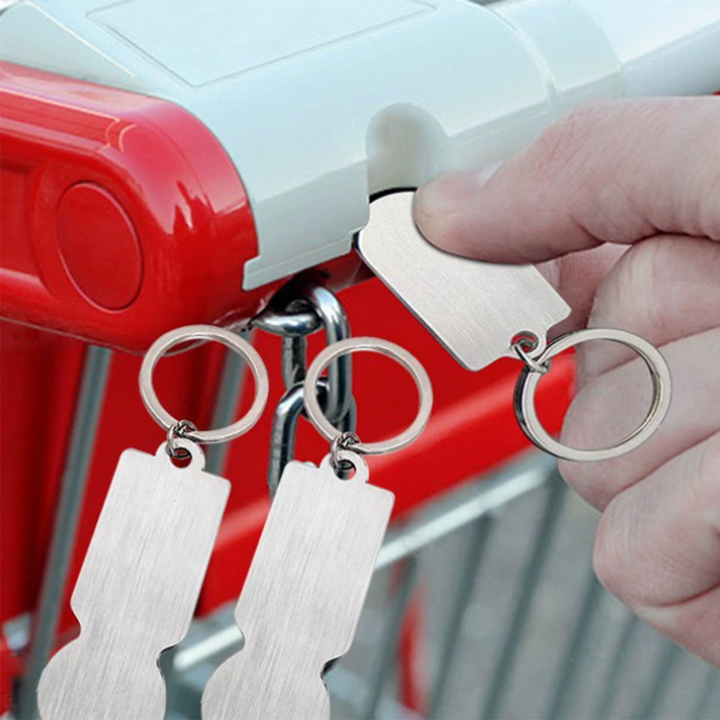 Shopping Cart Token Keychains