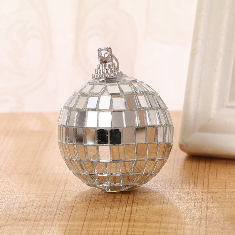 Glass Disco Ball Christmas Ornament