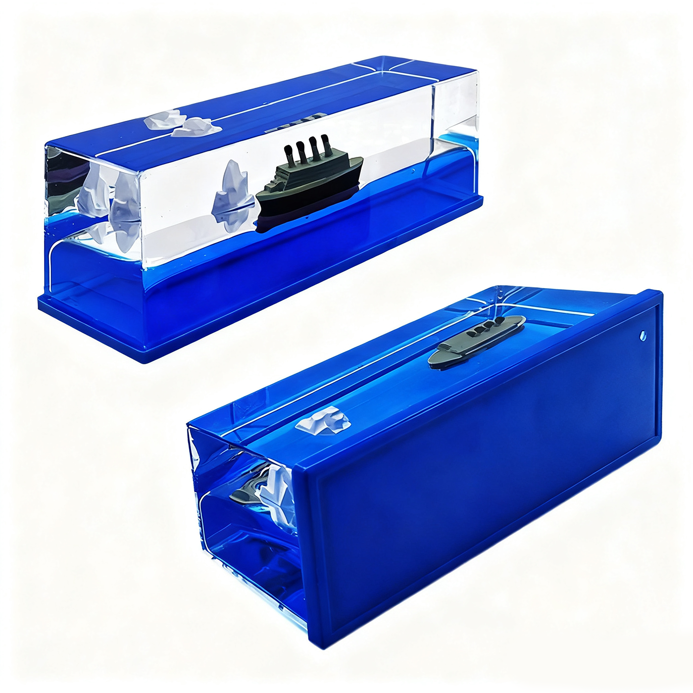 Creative Boat Sea Fluid Drift Bottle1