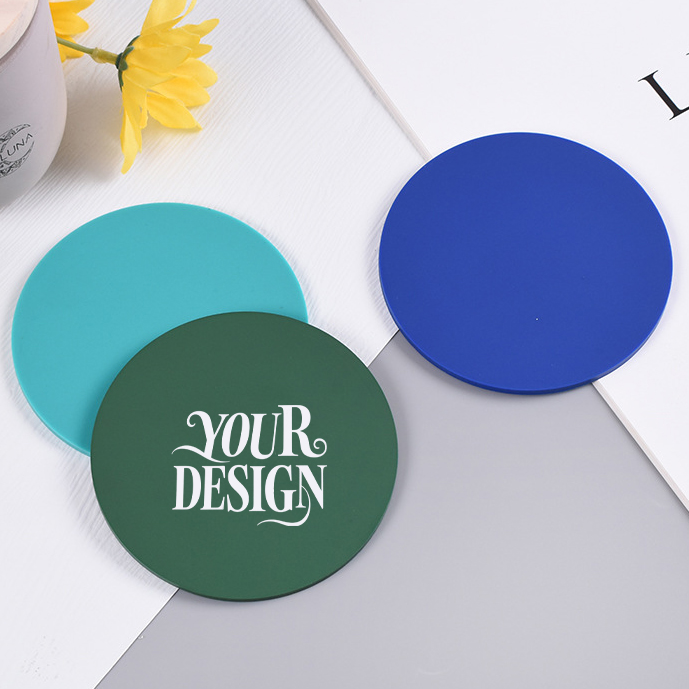 Round PVC Soft Rubber Coaster