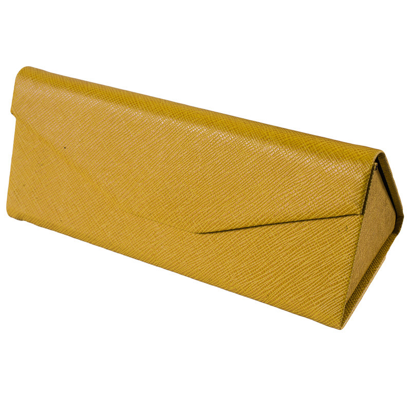Leather Triangular Folding Glasses Case