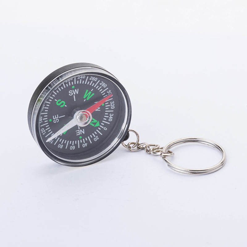 Mini Traveling Compass Keychain 