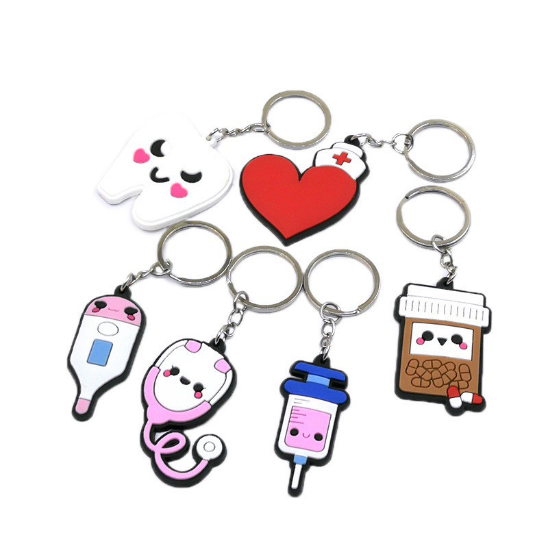 Custom PVC Rubber Keyring