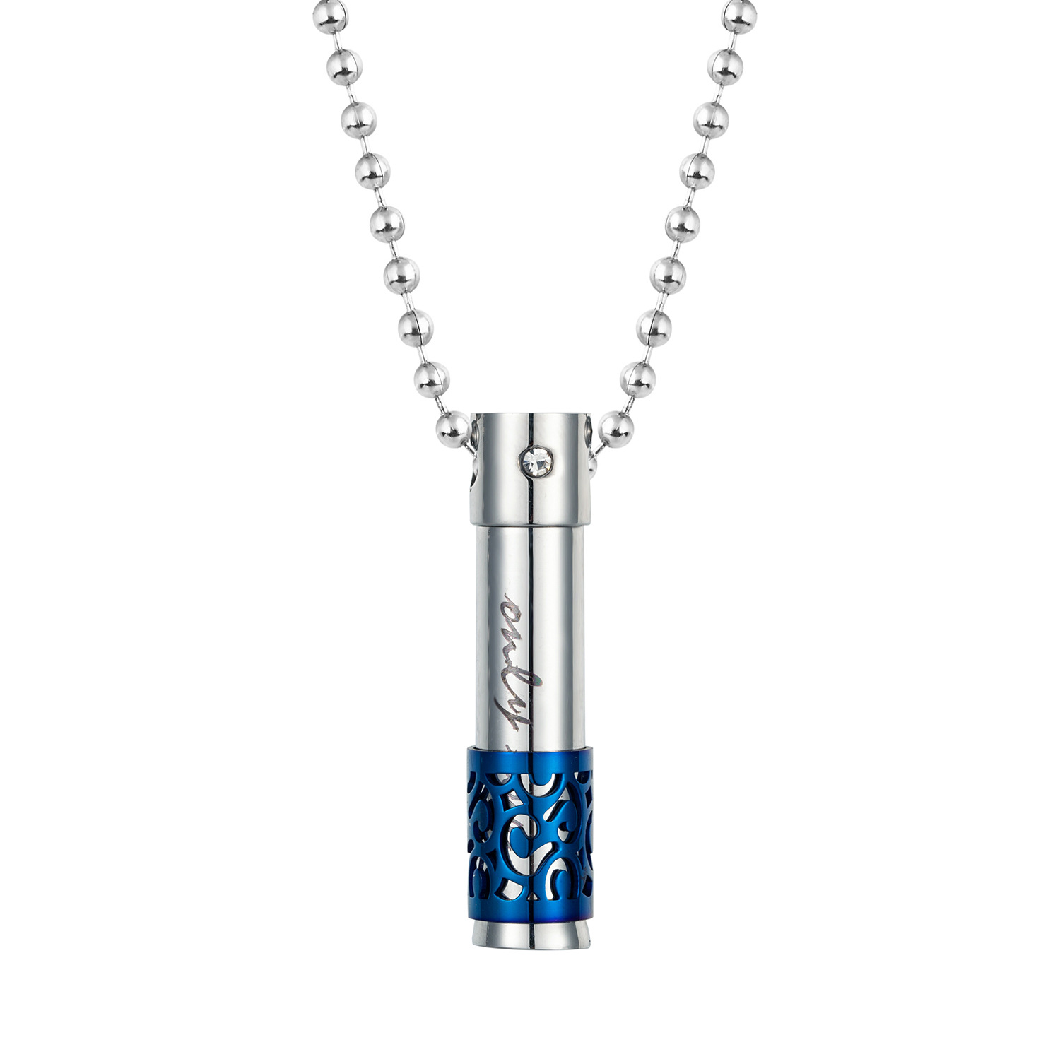 Personalized Perfume Bottle Pendant Necklace