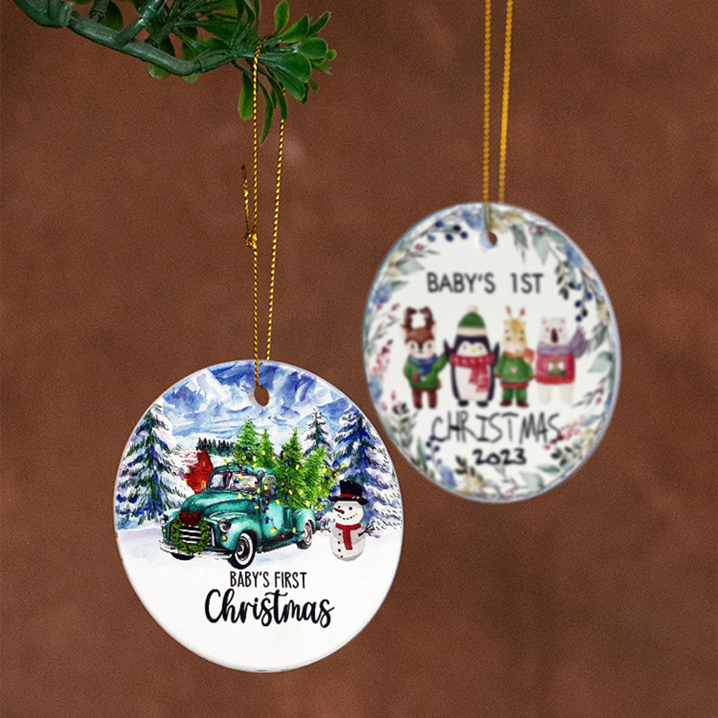 Personalized Christmas Tree Ornaments 2