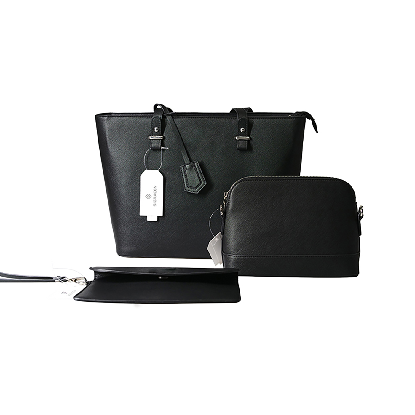 3PCS Women's Leather Tote Bag