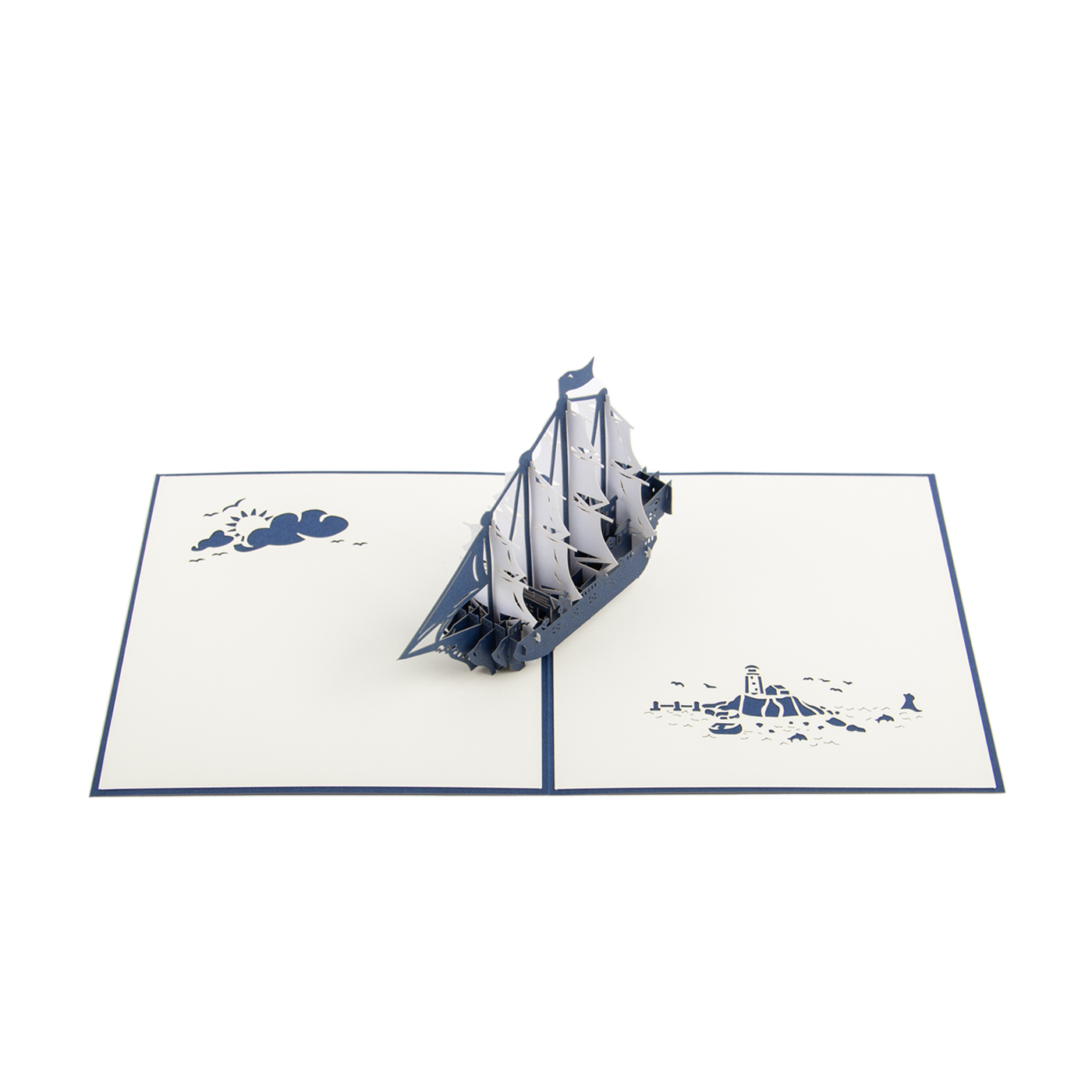 Custom Sailboat 3D Pop Up Card1