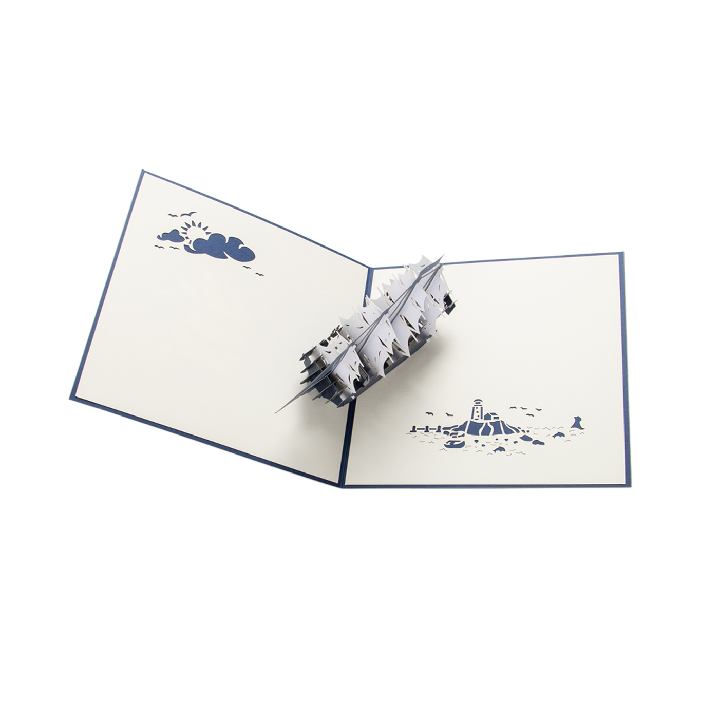 Custom Sailboat 3D Pop Up Card2