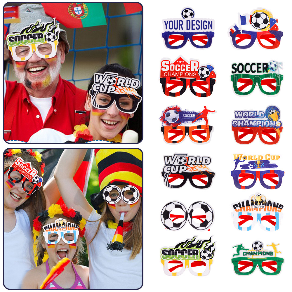 Soccer Themed Party Glasses
