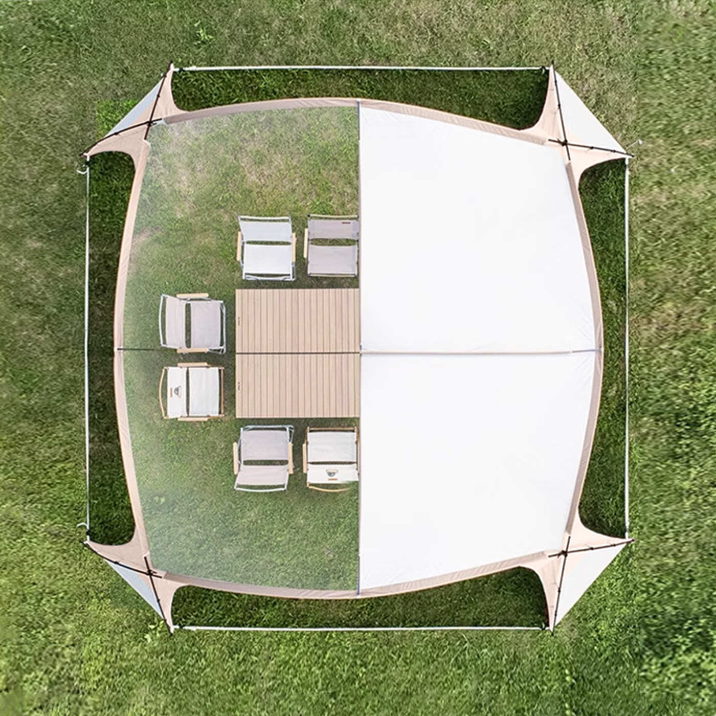 Camping Outdoordome Type Canopy Tent3