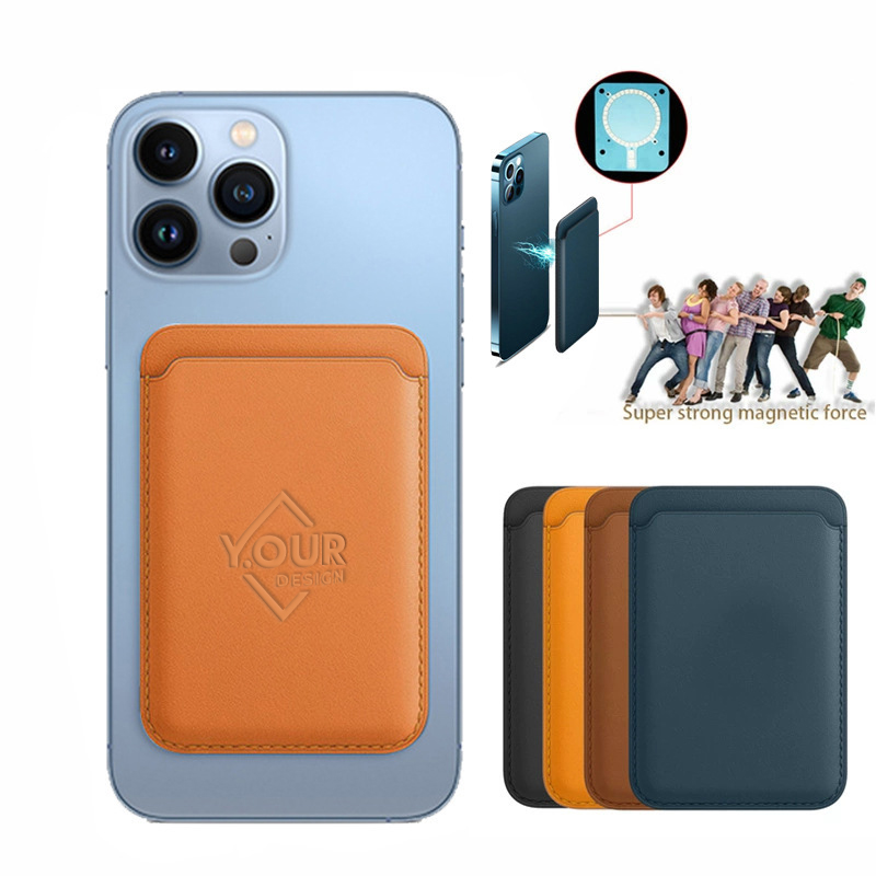 Magnetic Leather Phone Wallet