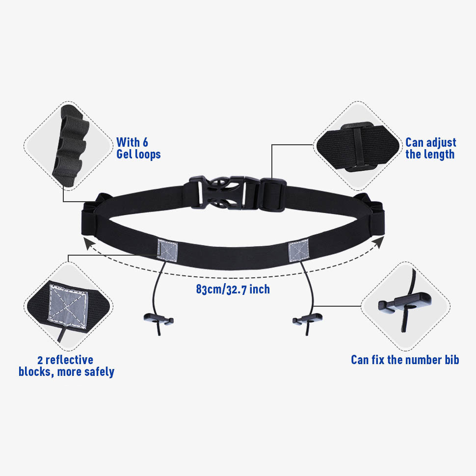 Race Number Bib Holder Belt 3