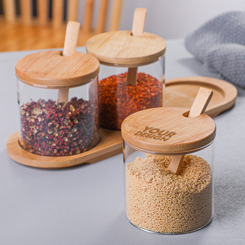 Spice Glass Containers​ With Lids