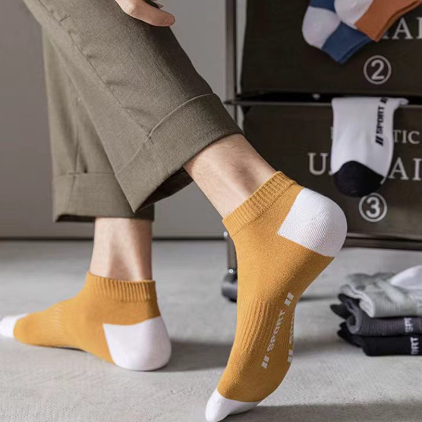 Cotton Athletic Crew Socks2