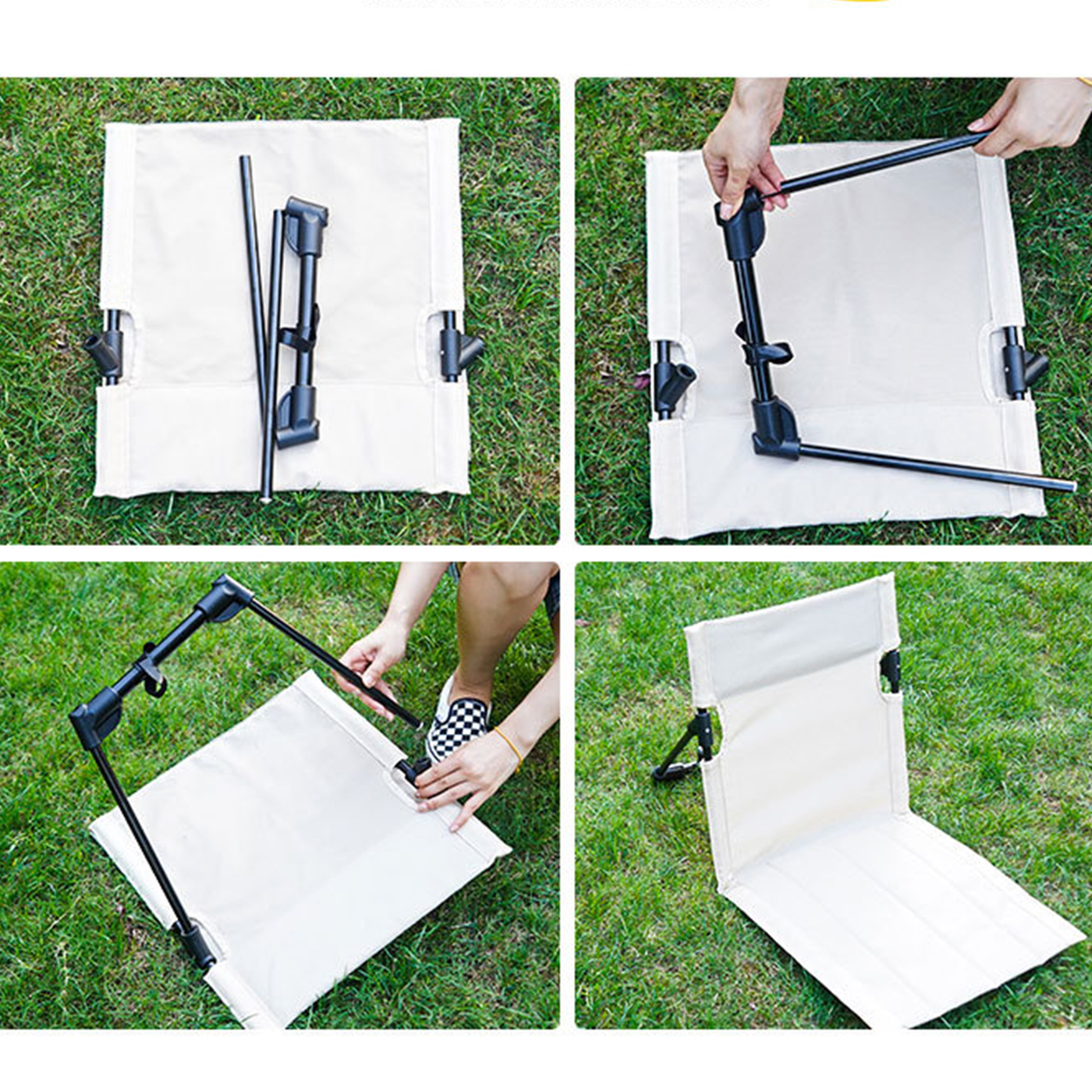 Lightweight Folding Floor Chair 2